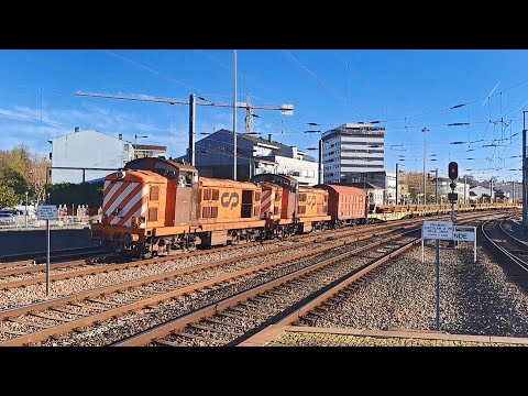 Comboio de transporte de carris | Ermesinde