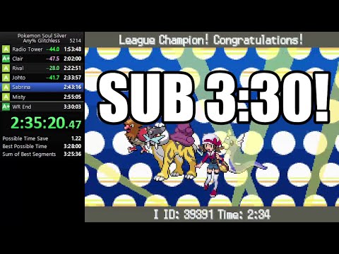 Pokemon Soul Silver Glitchless Speedrun in 3:29:21 [Current World Record]