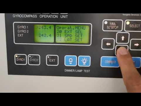 Adjustments of Gyro heading of YOKOGAWA PT900