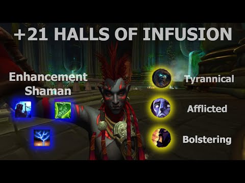 Enhancement Shaman PvE | +21 Halls of Infusion WoW DF S2 (10.1.5)