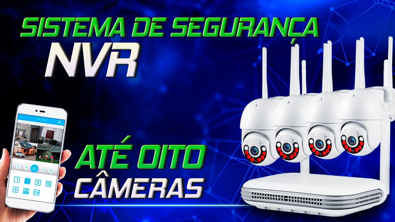Sistema de Câmeras de Segurança BARATO IP Wifi NVR KERUI 2TB