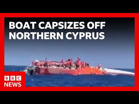 Rescue effort underway after boat capsizes off northern Cyprus | BBC News