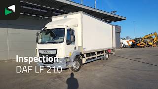 DAF LF 210 4X2 12tonner 1500kg Ladebordwand Automatic ACC Euro 6 box truck | Image 4 - Autoline