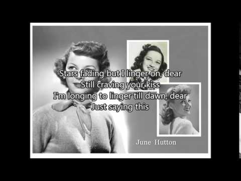 JUNE HUTTON - Dream a Little Dream of Me (1950's) with lyrics