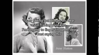JUNE HUTTON - Dream a Little Dream of Me (1950's) with lyrics