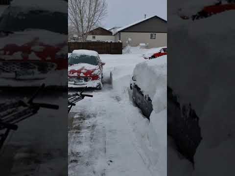 Blizzard 3/14/2021 Cheyenne Wy the day after.