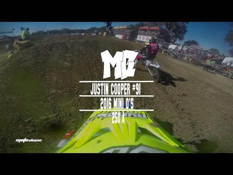 2016 Mini O's SX: Justin Cooper in 250A Helmet Cam -MotoChasin