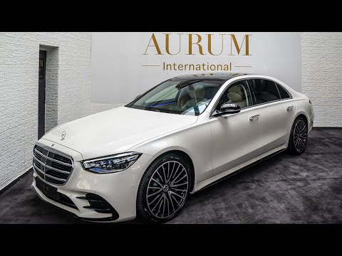 Thumbnail for [2021] Mercedes Benz S 500 Sedan designo diamond white / macchiatobeige by AURUM International [4K] by Limousine, Mercedes-Benz