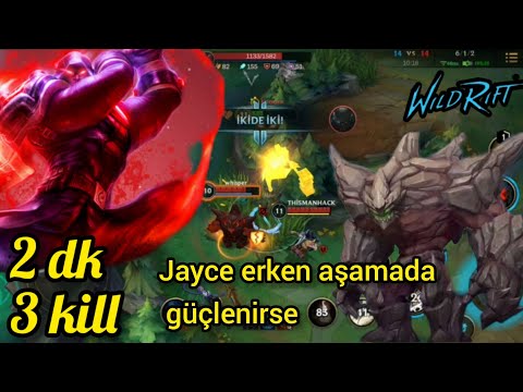 Wild rift jayce vs malphite top lane gameplay