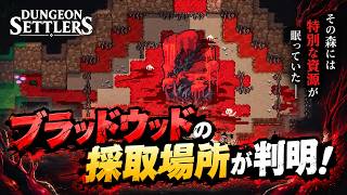 【Dungeon Settlers】希少なブラッドウッドの採取場所が判明！【第5話】【実況】