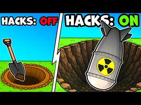 I Added HACKS to Dig a Hole