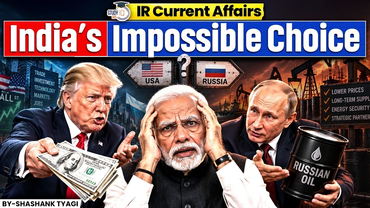 USA vs Russia: India’s Geopolitical Dilemma | Russian Oil & US Pressure | UPSC CSE