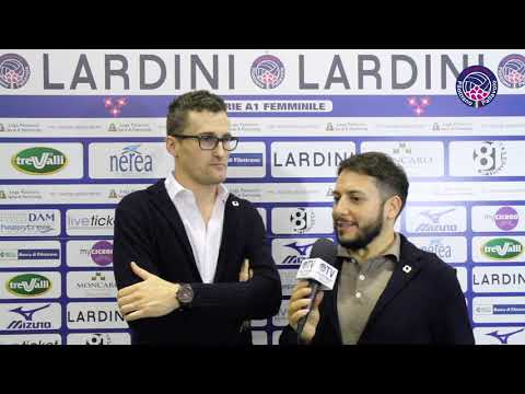 2a Giornata: Lardini Filottrano - Imoco Conegliano 0-3. Coach Filippo Schiavo