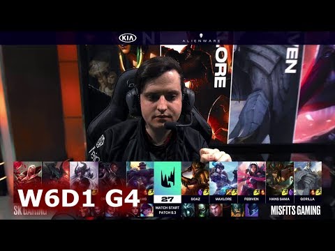 SK Gaming vs Misfits | Week 6 Day 1 of S9 LEC Spring 2019 | SK vs MSF W6D1