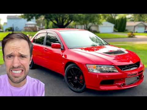 PAINTING A SALVAGE EVO IN MY BACK YARD