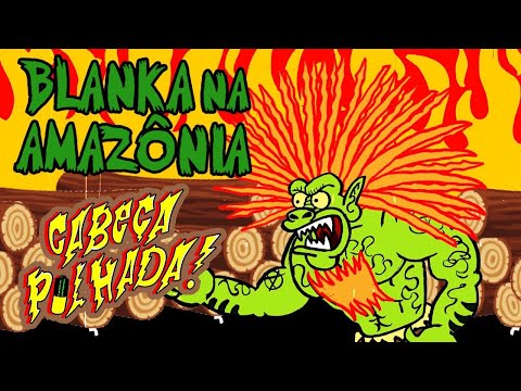 Clipe animado da banda Cabeça Pilhada, "Blanka na Amazônia"