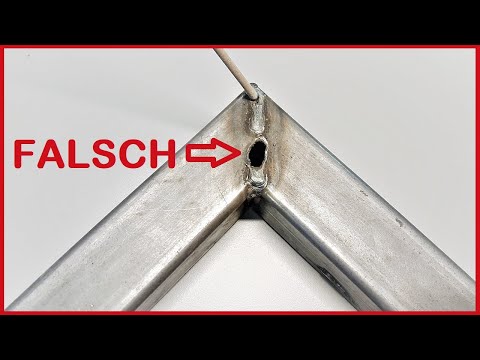 Elektroden schweißen lernen / Vermeide diese fehler beim schweißen von Vierkantrohr /