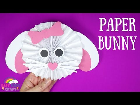 How to Make a Paper Bunny with Floppy Ears | Easter Craft Ideas