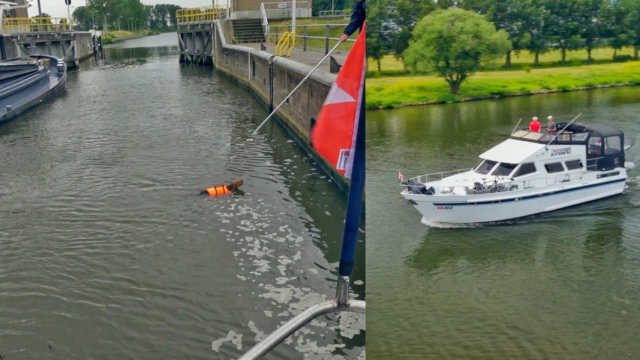 Vlogger Kees in de problemen op de Maas