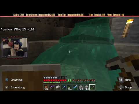 Minecraft "Chill Stream" April 5, 2020 pt2 - Strip Mine Time