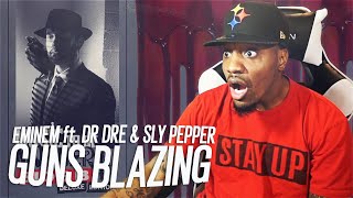 DISSTRACK!? | Eminem - Gunz Blazing ft. Dr.Dre &amp; Sly Pype (REACTION!!!)