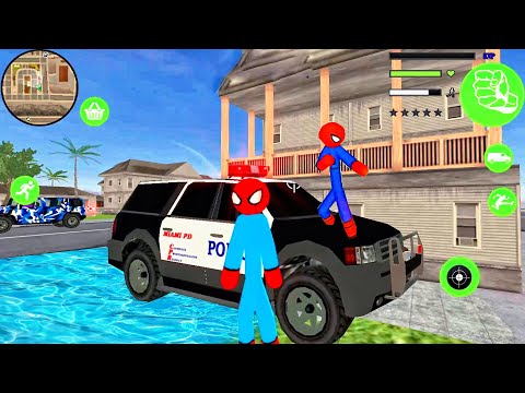 Policeman Detective Stickman US Police Car Simulator - Best App Gameplay