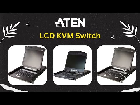 LCD KVM SWITCH ATEN Single Rail LCD Console (PS/2-USB, VGA)