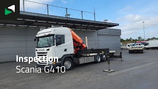 Camion plateau Scania G410 6X2 Palfinger 53002 SH Kran Crane Lift+steering ACC Navi Eu à vendre - Image 4 | Autoline TG Camion plateau Scania G410 6X2 Palfinger 53002 SH Kran Crane Lift+steering ACC Navi Eu | Image 4 - Autoline