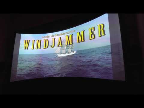 My home cinema Cinemiracle / Cinerama screen.