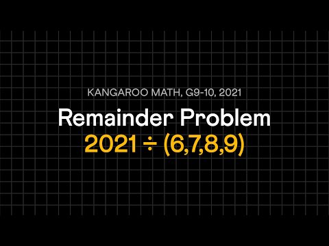 An elegant use of LCM | Kangaroo Math 2021