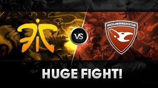 Huge fight by Fnatic vs Mouz @ DreamHack Summer 2014