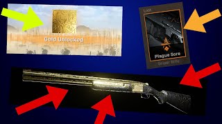 Unlocking GOLD camo for 725 Shotgun & LEGENDARY "Plague Sore" Sniper Rifle