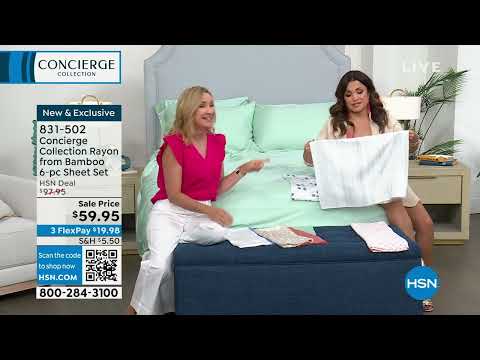 Concierge Collection Rayon From Bamboo 6piece Sheet Set