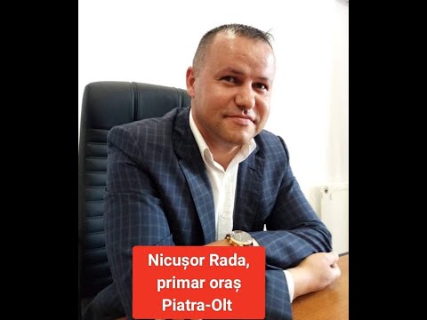 Olt. Nicușor Rada: Ne dorim ca Piatra Olt să fie un oraș modern, cu toate utilitățile