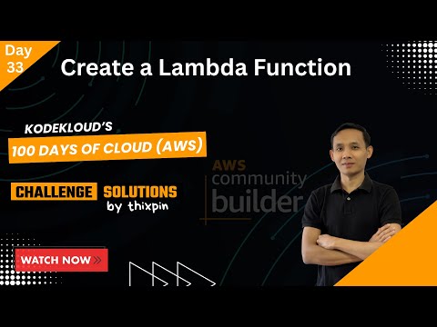 Aws Day 33 Create A Lambda Function