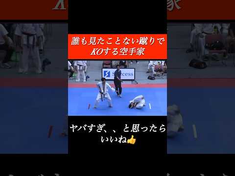 【衝撃KO】誰も見たことない蹴りでKOする空手家