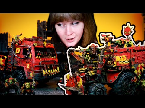 Orktober Came Early this Year!!! Painting Kustom Trukks for My Ork Army