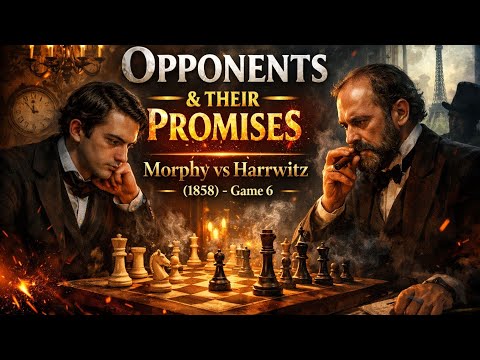 || Opponents and Their Promises || Morphy vs Harrwitz (1858) Game 6 || #chess 