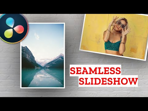 (Almost) NO FUSION Seamless Polaroid Photo Slideshow Tutorial in Davinci Resolve 17 FREE