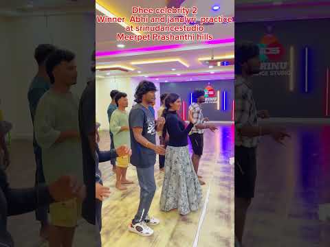 Dhee celebrity 2 Winner  Abhi and janulyri  practice at srinudancestudio #january #dhee