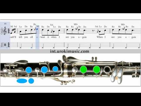 Lezioni di Clarinetto Wiz Khalifa-See You Again Spartiti Clarinetto Corso Imparare Suonare Scuola