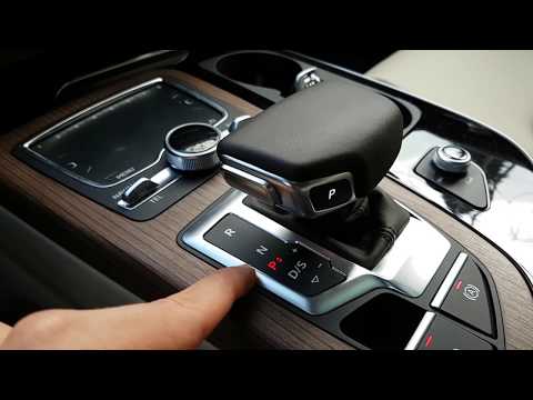 Part of a video titled Audi 2018 Q7 (SQ7), A7, Q5 Gear Selector, tiptronic- detail explanation