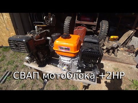 Мотоблок КАСКАД(Нева): замена двигателя на LIFAN 230