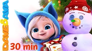 🎄On Christmas Day | Christmas Songs for Kids: Jingle Bells, Christmas Time, SANTA from Dave and Ava🎉