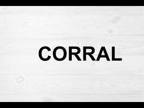 How To Pronounce Corral