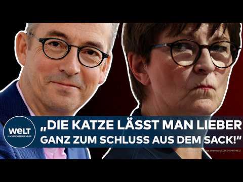 Video Thumbnail: DEUTSCHLAND: SPD-Chefin Saskia Esken? "Der personifizierte hängende Mundwinkel!" - Fleischhauer