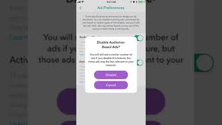 HOW TO MANAGE AD PREFERENCES IN SNAPCHAT?