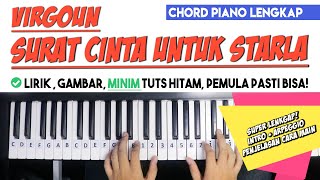 Download lagu Tutorial Chord Piano (Disertai Intro) | SURAT CINTA UNTUK STARLA - Virgoun | Mudah Untuk Pemula mp3