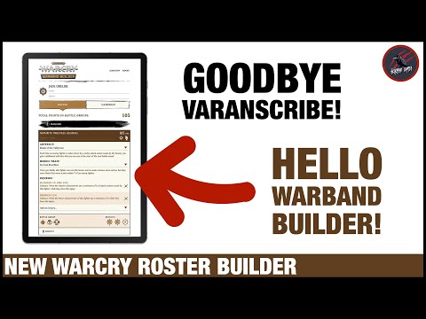 NEW WARCRY ROSTER BUILDER & TOURNAMENT PLAY - Let's Have A Look At This New Warhammer Warcry Tool