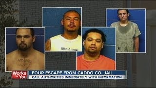 4 Caddo County inmates still missing after escape Sunday
